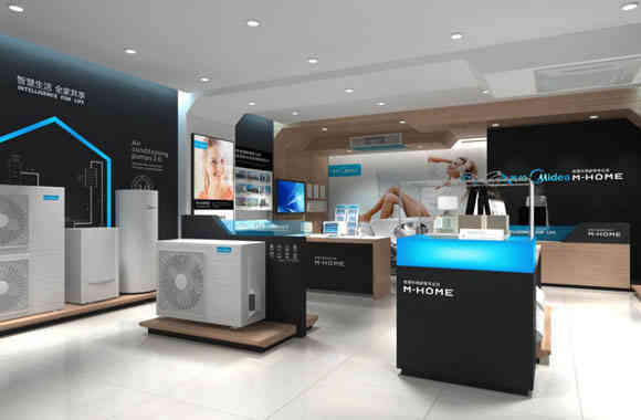 廣州裝飾設(shè)計公司美的終端形象店鋪裝飾設(shè)計