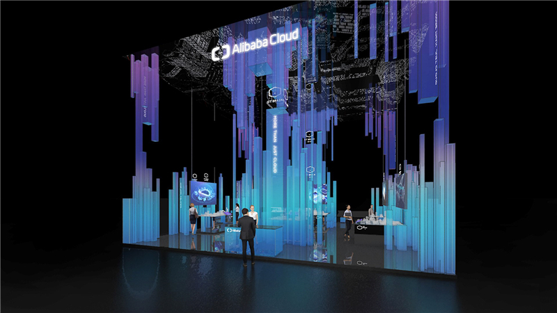 青島海爾空調(diào)電子有限公司參展廣州會(huì)展中心展覽設(shè)計(jì)展臺(tái)搭建4